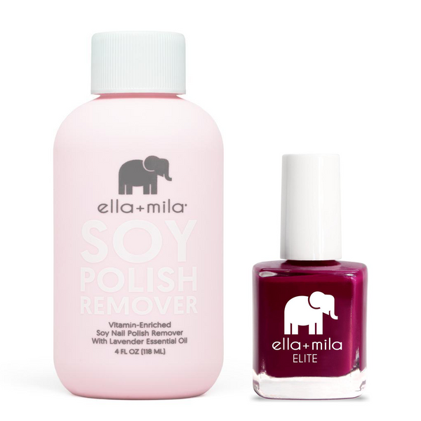 ella+mila - Soy Polish Remover & In Line for Wine - .45oz