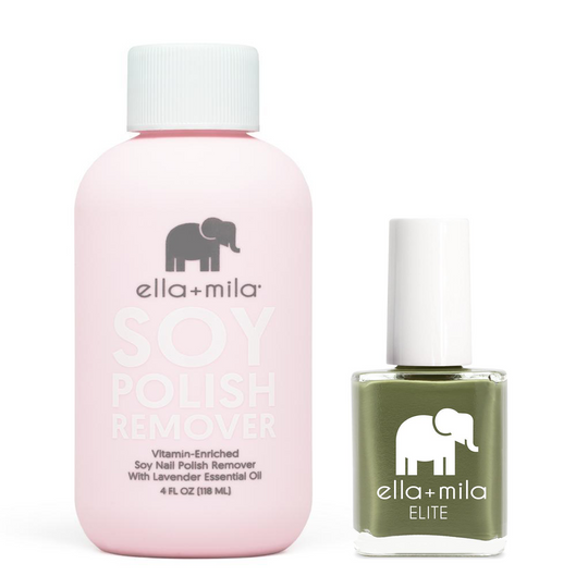 ella+mila - Soy Polish Remover & Paradise Isle - .45oz