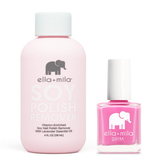 ella+mila - Soy Polish Remover & Pinkterest+ - .45oz