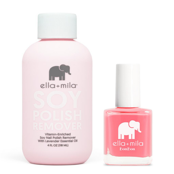 ella+mila - Soy Polish Remover & Sweet Tooth - .45oz