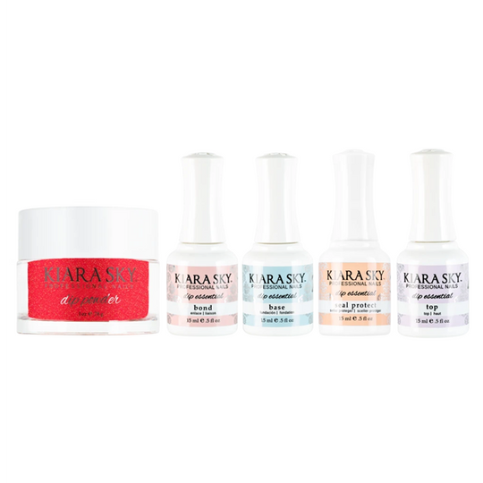 Kiara Sky Dip Powder Combo - Essentials Set & I'm Not Red-E Yet