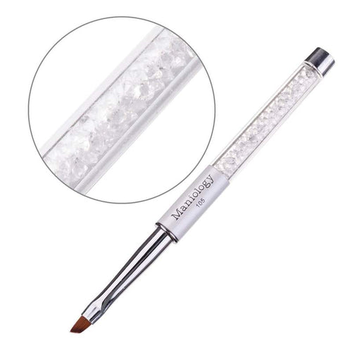 Maniology - Nail Tool - Premium Nail Art Manicure Brush Line - Angled Precision Brush #105