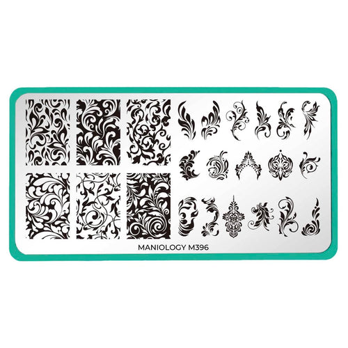 Maniology - Stamping Plate - Antique Swirls (M396)
