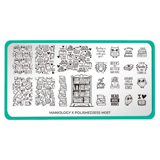 Maniology - Stamping Plate - Artist Collaboration: PolishedJess #M057