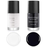Maniology - Stamping Nail Polish - Black & White Duo