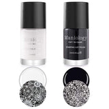 Maniology - Stamping Nail Polish - Black & White Duo