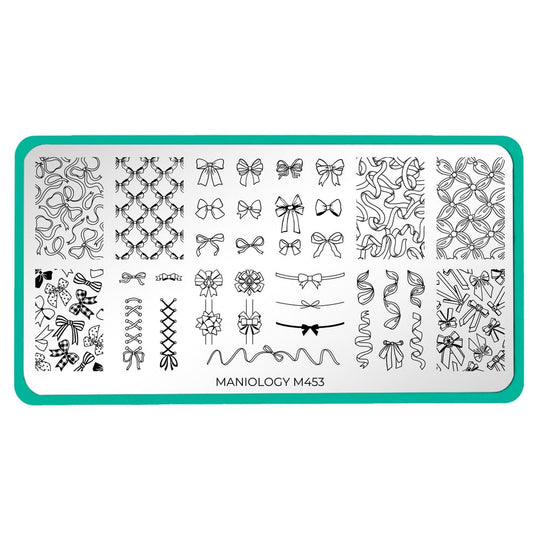 Maniology - Stamping Plate - Bows & Ribbons #M453