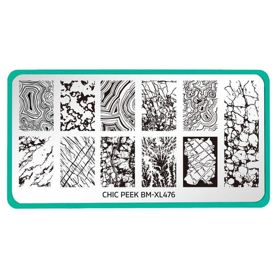 Maniology - Stamping Plate - Chic Peek: Heart of Stone #XL476