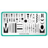 Maniology - Stamping Plate - Shape Nouveau: Optic Pop #XL503