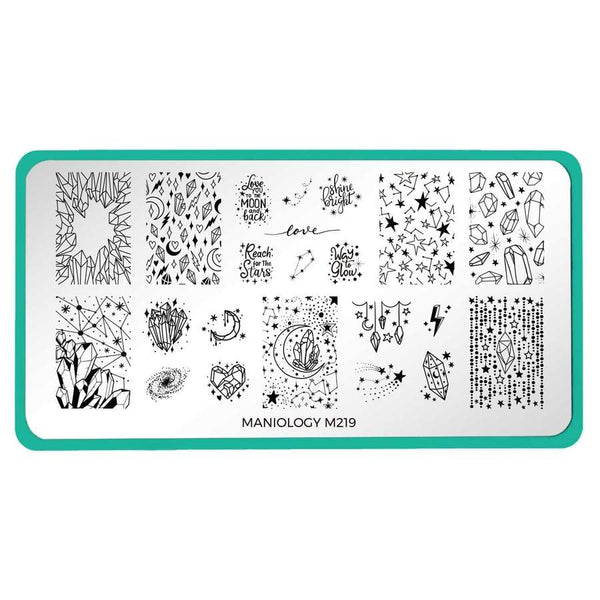 Maniology - Stamping Plate - Crystal Galaxy #M219