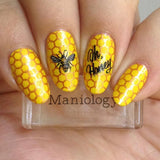 Maniology - Stamping Plate - CYO Design Contest: Bees #M093