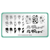 Maniology - Stamping Plate - CYO Design Contest 2019: Layered Flowers #M094
