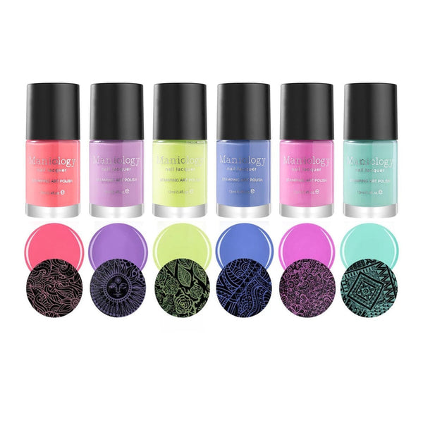 Maniology - Stamping Nail Polish - Electro Glo: 6-Piece Electric Pastel Set