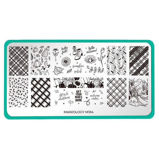 Maniology - Stamping Plate - Fall Occasions: Autumn Wishes #M164