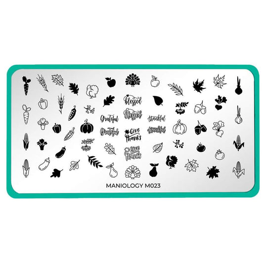 Maniology - Stamping Plate - Fall Occasions: Holiday Harvest #M023