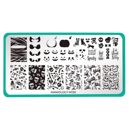 Maniology - Stamping Plate - Halloween: Bad to the Bone #M158