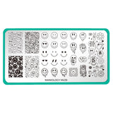 Maniology - Stamping Plate - Happy Face Nails #M439