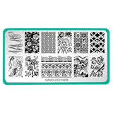 Maniology - Stamping Plate - Women's Empowerment: Hyper Floral Flashback Plate #M115