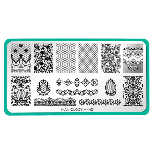 Maniology - Stamping Plate - Lacey Details (M443)