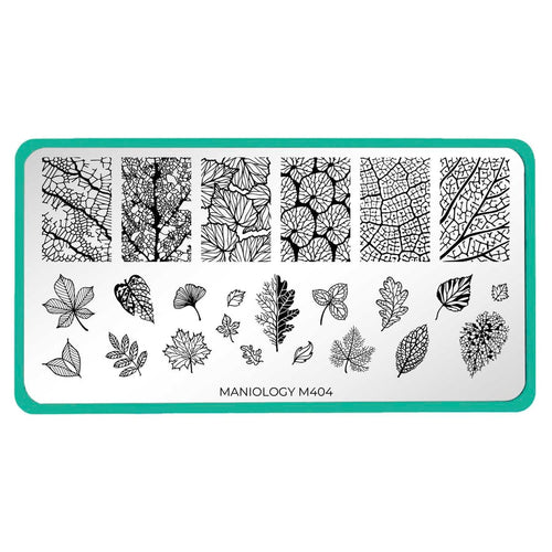 Maniology - Stamping Plate - Leaf Skeletons (M404)