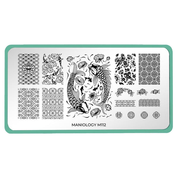 Maniology - Stamping Plate - Lunar New Years: Koi Pond #M112