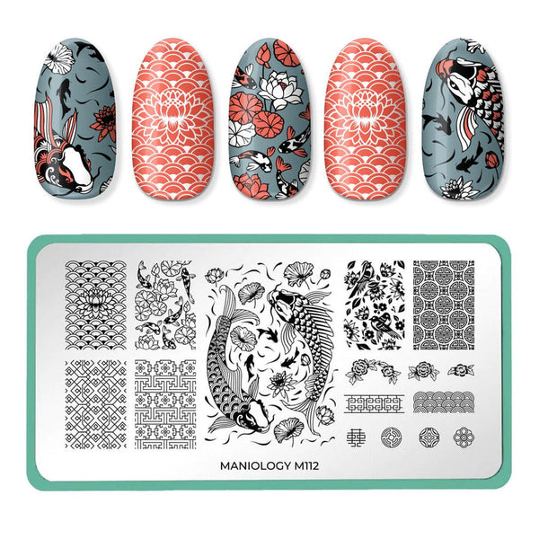 Maniology - Stamping Plate - Lunar New Years: Koi Pond #M112