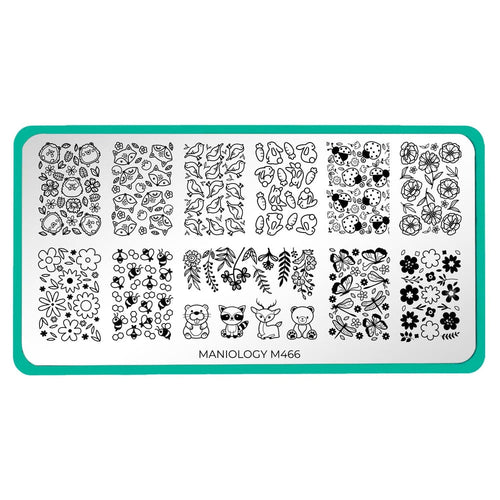 Maniology - Stamping Plate - Meadow Magic #M466