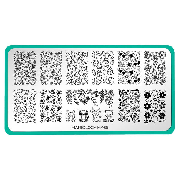 Maniology - Stamping Plate - Meadow Magic #M466