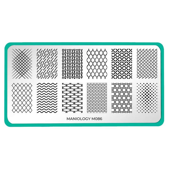 Maniology - Stamping Plate - Patterns XL: Chain Reaction #M086