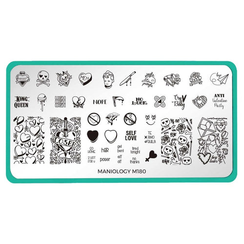 Maniology - Stamping Plate - Valentine's Day Occasions: Love Bites #M180
