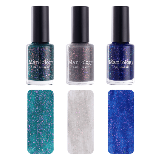 Maniology - Stamping Nail Polish - Woodland Walk: 3-Piece Jelly Flakies Nail Polish Set