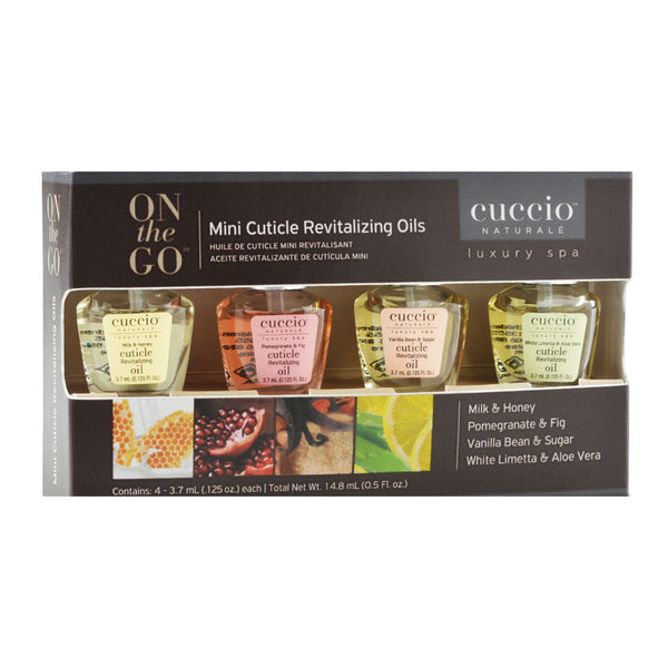 Cuccio - Revitalizing Cuticle Oil Mini 4pc Box 0.125 oz