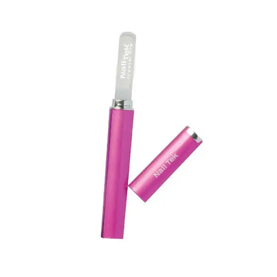 Nail Tek - Crystal File 5' with Fuchsia Companion Case - #55576
