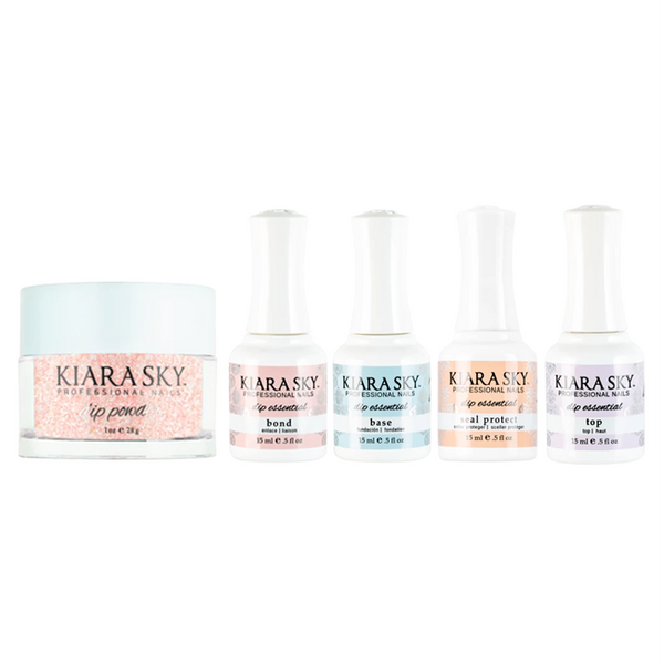 Kiara Sky Dip Powder Combo - Essentials Set & Pinking Of Sparkle
