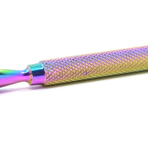 KBShimmer - Nail Tool - Rainbow Finish Dual Ended Cuticle Pusher