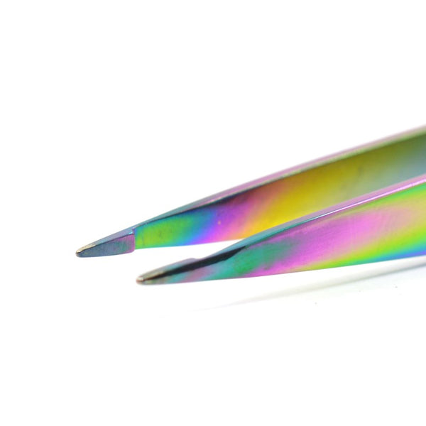 KBShimmer - Nail Tool - Rainbow Finish Pointed Tip Tweezers