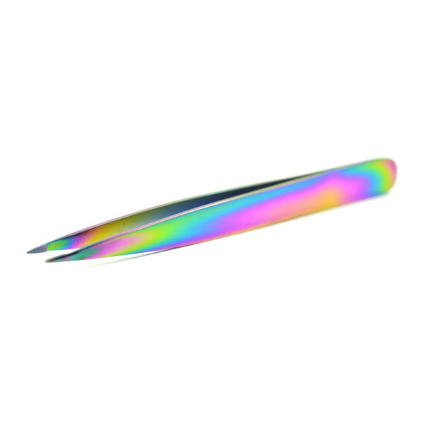 KBShimmer - Nail Tool - Rainbow Finish Pointed Tip Tweezers
