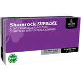 Shamrock - Supreme Blue Nitrile Powder-Free Textured Large Exam Gloves 100-Pack