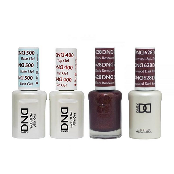 DND - Base, Top, Gel & Lacquer Combo - Dark Rosewood - #628-Sleek Nail