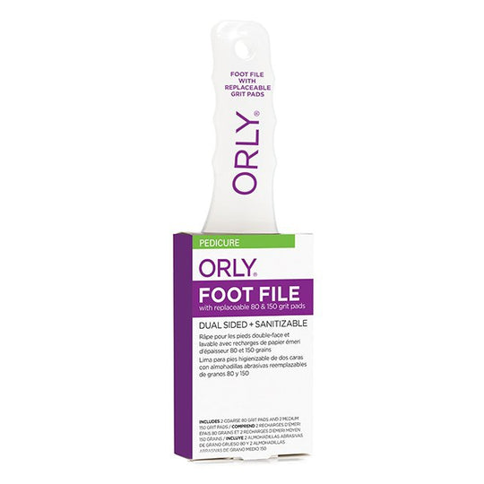 Orly File - Foot File With 2 Refill Pads of 80 & 150 Grit